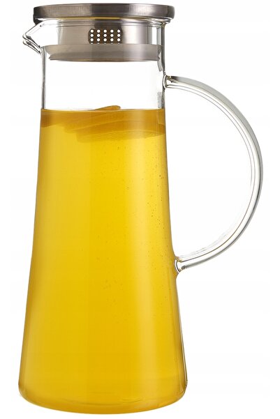 MPLCO CARAFĂ DE STICLĂ PENTRU CEAI CAFEA APĂ FIERBINĂ SUC LIMONADĂ CALT 1.3L