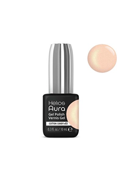 Helios Aura Gel Polish Vernis Gel Cotton Candy 03 Peach Cream