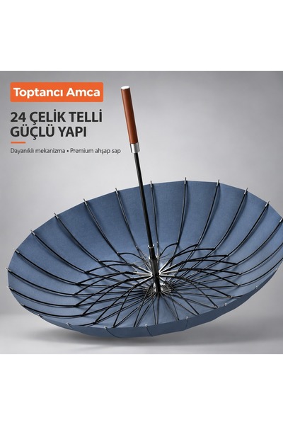 Toptancı Amca Japon Şemsiyesi 24 Telli Özel Pongee Kumaşlı Samuray Şemsiye Kı...