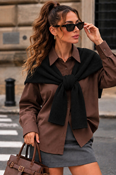 Cherry Butik Sweater Look Shoulder Knitwear Shawl Accessory