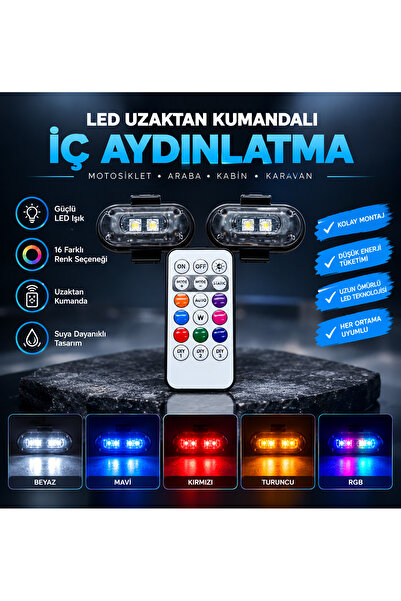 OKYANUSMOTO Çakar led kumandalı versiyon