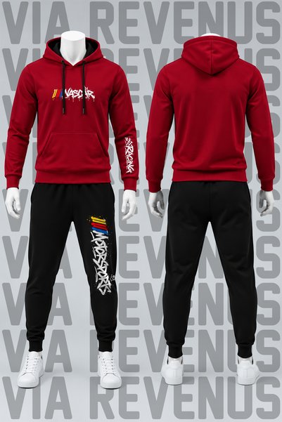 Vordevia Nascar Motorsports Printed Hooded Sweatshirt and Sweatpants Unisex T...
