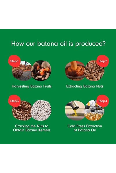 sheful Batana Oil for Hair Growth - 100% Pure & Natural Raw Batana Oil from Honduras - For Thicker & Strong