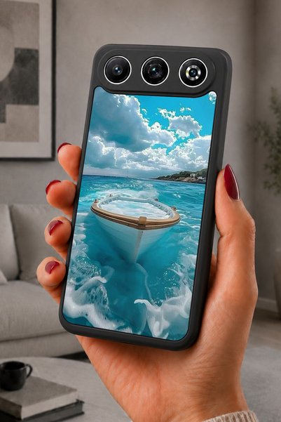 General Mobile Gm 26 Compatible Printed, Matte Black, Soft Silicone, Protecti...