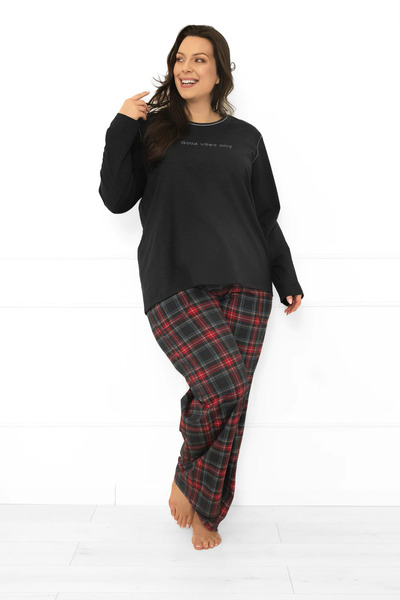 Other Pijama de damă cu mânecă lungă și pantaloni lungi Rozana XL