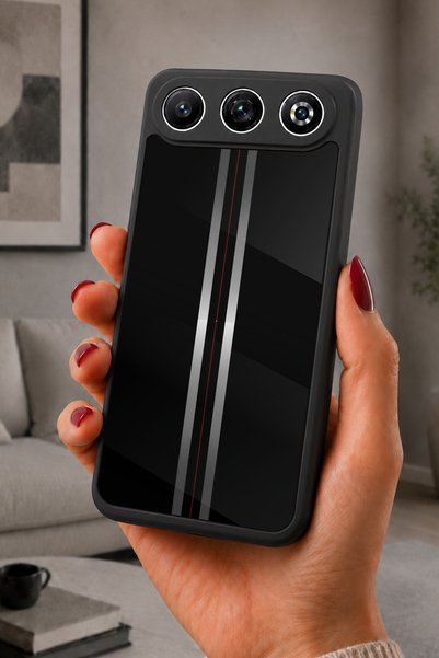 General Mobile Gm 26 Compatible Printed, Matte Black, Soft Silicone, Protecti...