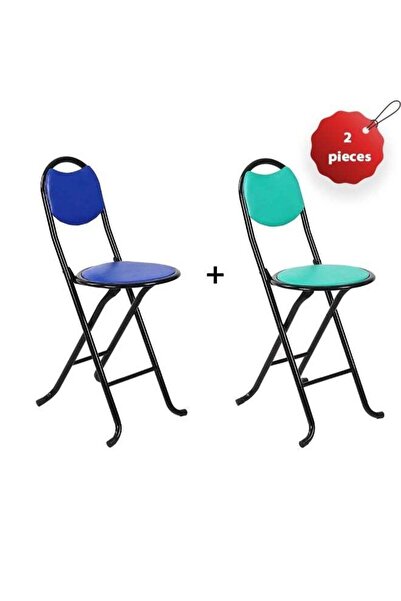 Generic مجموعة من كرسيين قابلين للطي بتصميم أنيق.