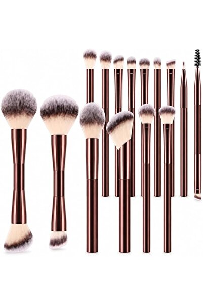 Novax Makeup Brushes Set, 15 Pcs Face and Eye Set, Beginner-Friendly Face & E...