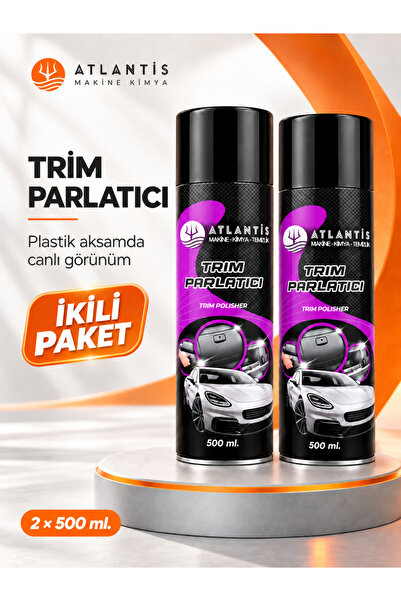 İkili Trim Parlatıcı Sprey | Plastik Aksam Yenileyici - 2x500 ml