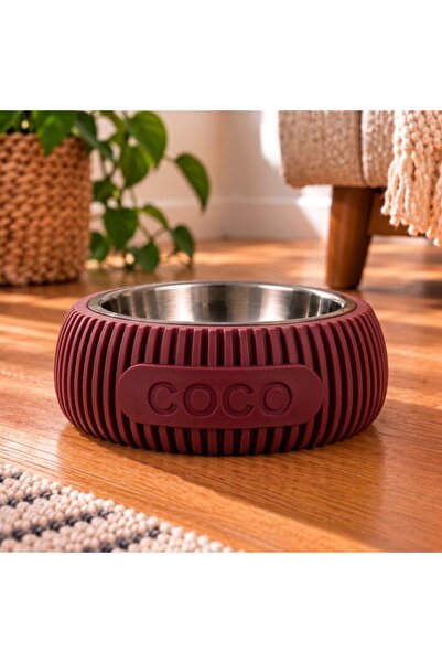 Lusso3D Renkli Kedi ve Köpek Mamam ve Su Kabı