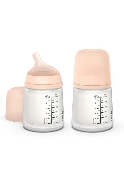 Suavinex زجاجة رضاعة (زيرو زيرو) 180 مل من إس يو فير إل3 - عبوة من قطعتين