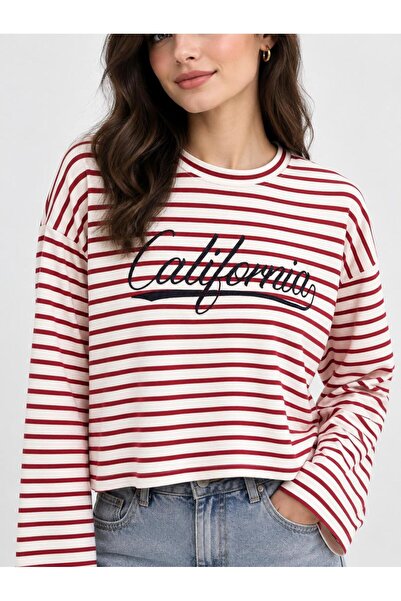 Makarina Women's Striped Oversize Tshirt