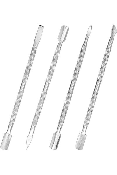 Yelajoy Cuticle Pusher and Cutter Set, Dead Skin Nail Cleaner Tools, Professi...