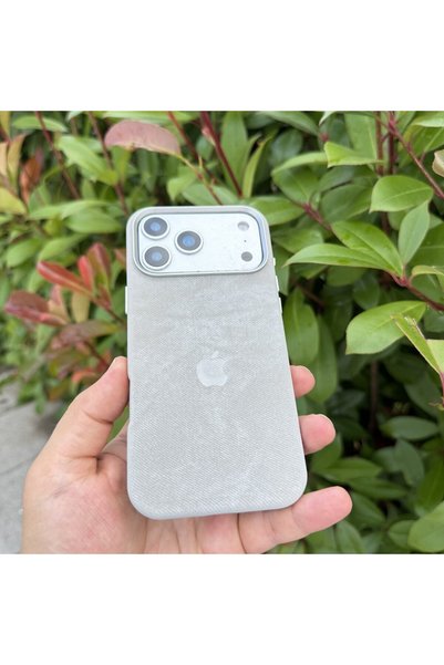 madamcase حافظة M-Safe Premium من الجلد المدبوغ باللون الرمادي متوافقة مع هات...