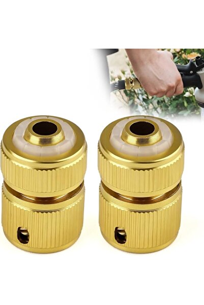 KASTWAVE 2Pcs 1/2" Aluminum Quick Connect Hose Fittings, Durable Metal Garden...
