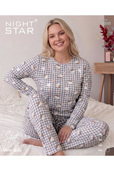 Night Star Nova Hello Kitty Super Soft Plus Size Pajama Set