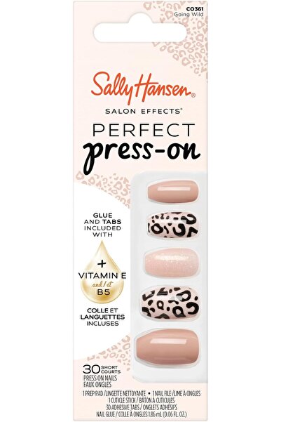 Sally Hansen أظافر صناعية سهلة التركيب من سالون إفيكتس، طراز جوينج وايلد، سهل...