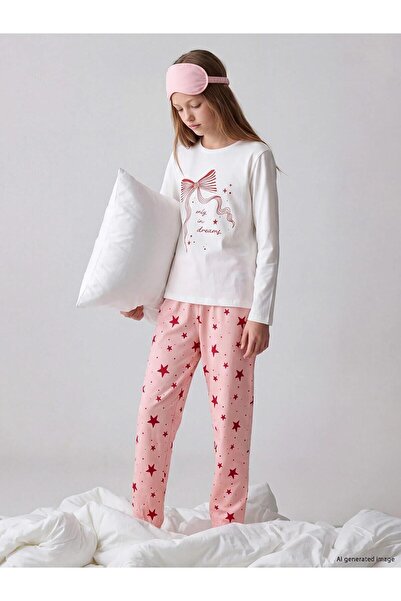 LC Waikiki Crew Neck Girls' Pajama Set (W6)