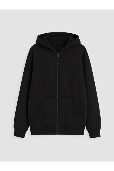 LC Waikiki Hooded Boy's Zippered Sweatshirt (W6)