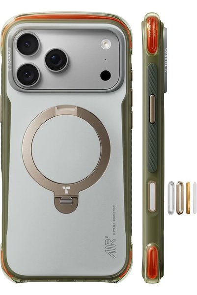 TORRAS غطاء حماية Q3 Air Pro لهاتف آيفون 18 برو مقاس 6.3 بوصة بلون الرخام الألبي الأبيض
