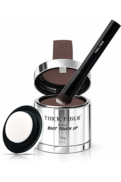Thick Fiber Root Touch Up Powder - Water & Sweat Resistant Hair Loss Conceale...