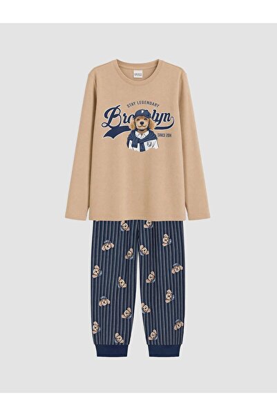 LC Waikiki Printed Boys' Pajama Set (W6)