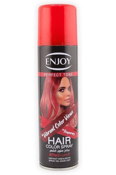 Enjoy Hair Color Spray Red 150 ml | Instant Temporary Hair Color | Quick-Dry ...