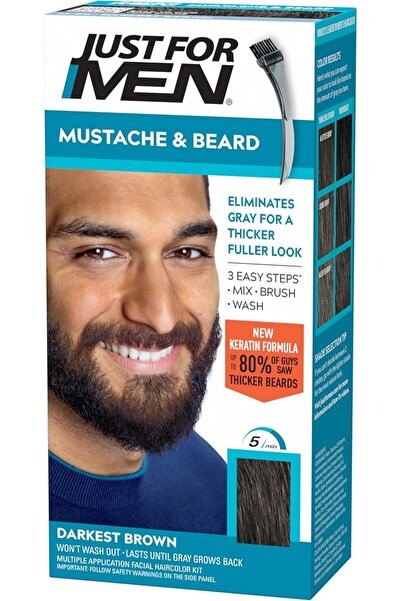 Just For Men شارب وذقن - بني داكن متوسط (M-40) 28 جرام