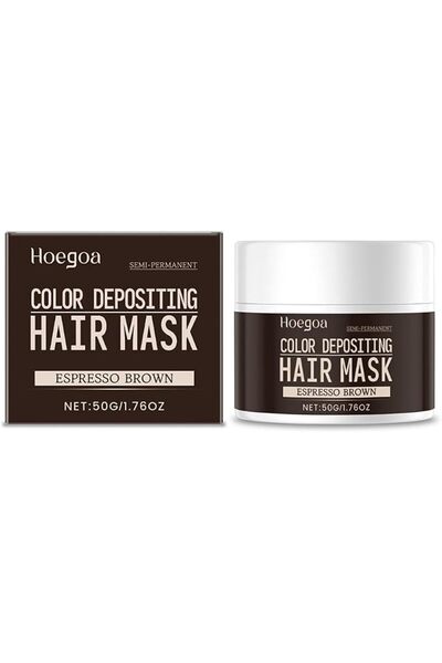 HOEGOA Color Depositing Hair Mask, Hair Dye Conditioner, Hair Dye Shampoo Dar...
