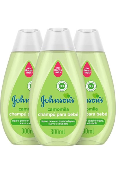 Johnson's Baby شامبو - عبوة من 3 قطع × 300 مل