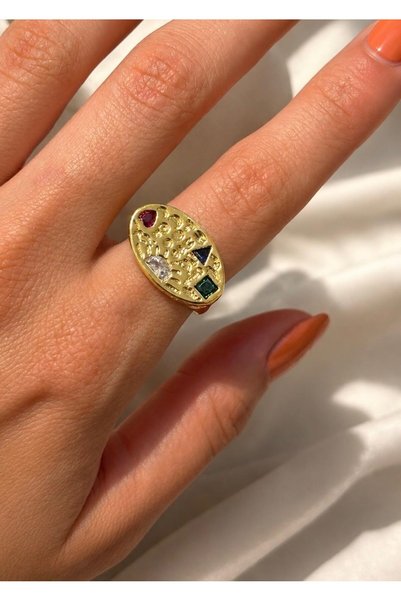 nunu takı Patterned Retro Ring