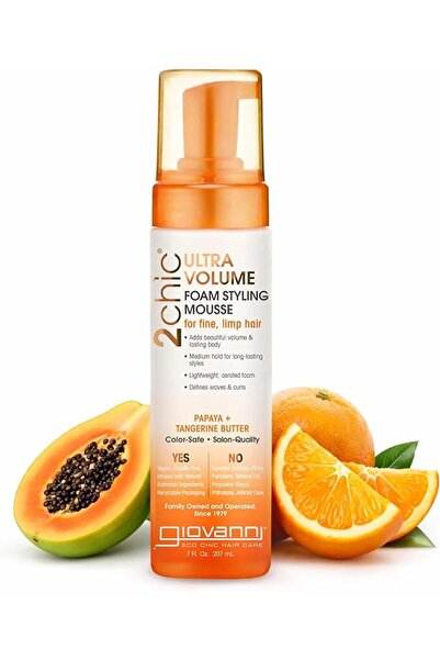 Giovanni 2chic Ultra-Volume Foam Styling Mousse, 7 oz. - Daily Volumizing For...