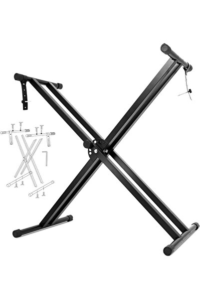 AbaqCasa Piano Keyboard Stand Single-X Piano Holder Heavy Duty Synths Stand E...