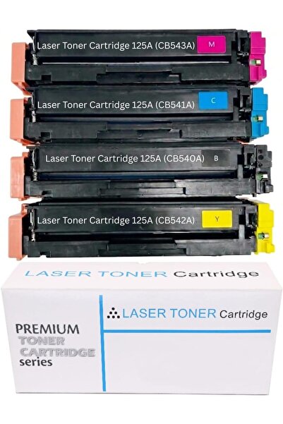 Generic KPC Compatible HP 125A Toner Cartridge Set 4 Pack CB540A CB541A CB542...