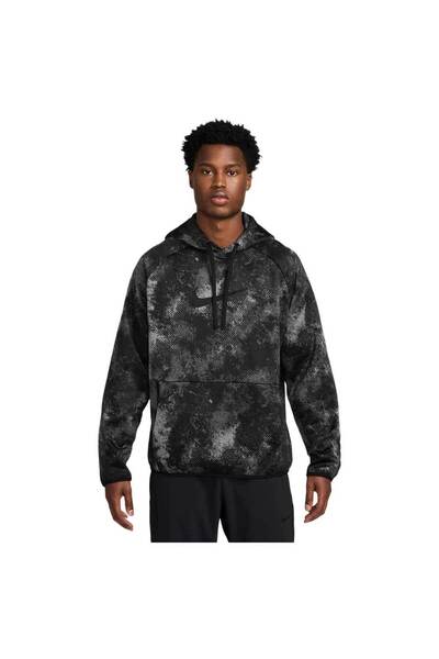 Nike Ανδρικό Φούτερ με Κουκούλα Παραλλαγής Therma-FIT Πολυχρηστικό S