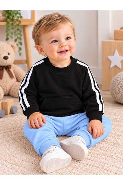 krm kerem bebe Cotton Comfortable Fit Top and Bottom Two-Piece Baby Pajama Set