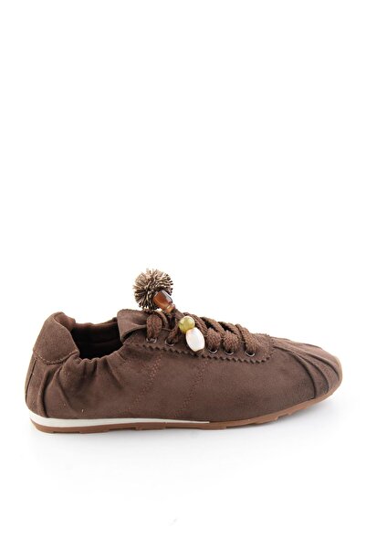 Bambi Kahve Süet Kadın Sneaker K01235044572