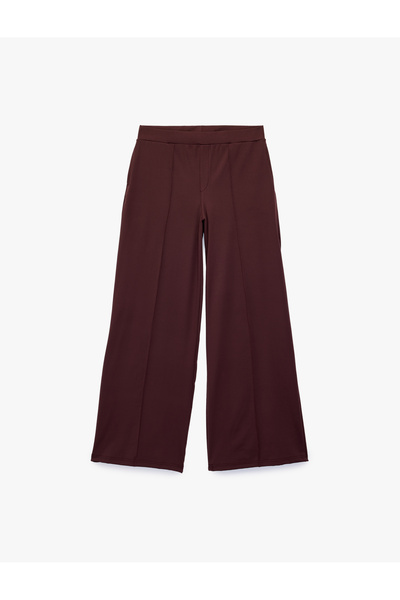 Koton Ribbed, Pocketed, Comfortable Fit, Regular Waist, Wide Leg Sports Sweat...