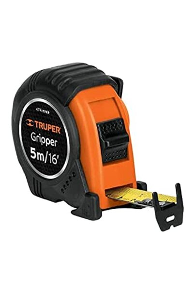 TRUPER Fh-5Me Shock-Resistant Tape Measure, Tpr-Coated Abs Plastic Body, Dual...