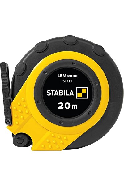 Stabila شريط قياس كبسولة LBM 2000 من الفولاذ بطول 20 م، شريط قياس فولاذي بمقي...
