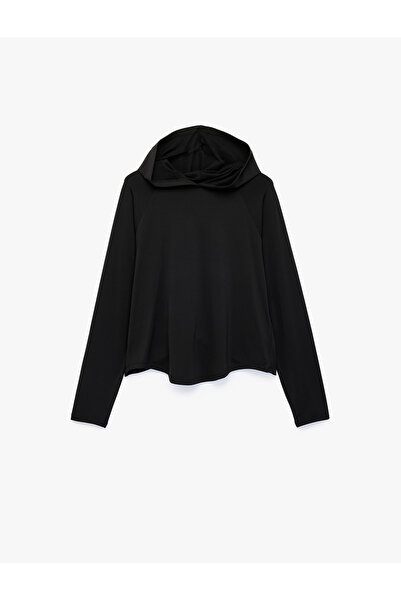 Koton Long Sleeve Hooded Oversize Sports Sweatshirt