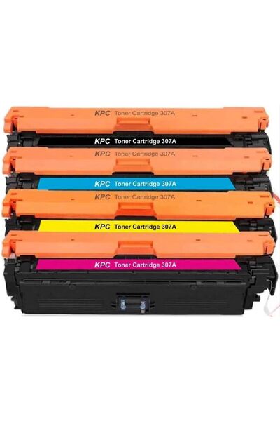 Generic KPC Compatible HP 307A Toner Cartridge Set (Black, Cyan, Magenta, Yel...