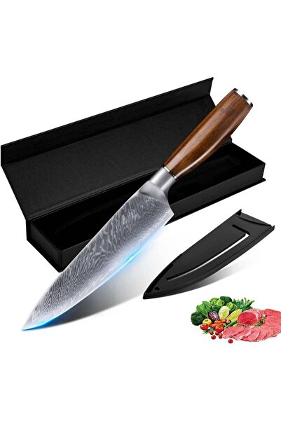 Generic Chef Knives, Damascus Chef Knife, Professional Sharp Stainless Steel ...