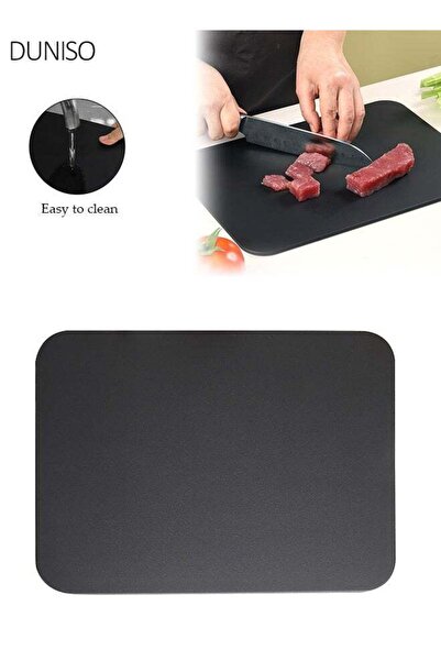 Generic Black Rectangular Chopping Board, 33*24*0.5cm Kitchen Plastic Cutting...