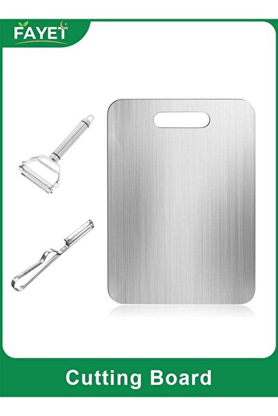 Generic Stainless Steel Cutting Board 304, Double Sided Dishwasher Safe Chopp...