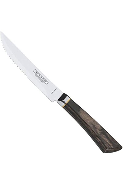 Generic Forged Steak Knife with Serrated Edge - Dark Brown