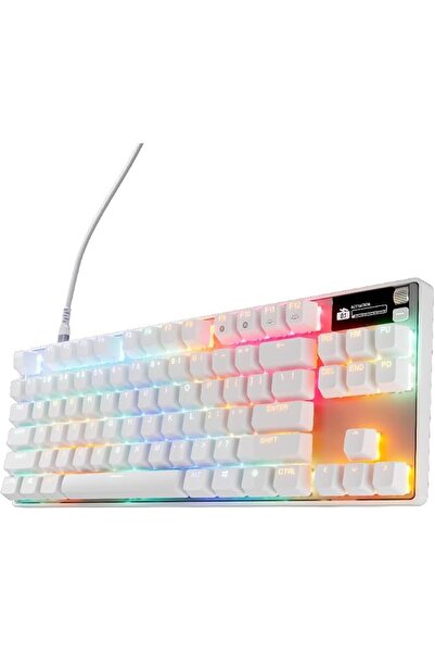 SteelSeries Apex Pro TKL Gen 3 White US: Apex Pro TKL Wireless Gaming Keyboar...