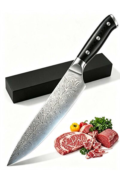 Generic Chef Knife Kitchen Knives 8 inch,Professional Damascus Steel Pattern ...