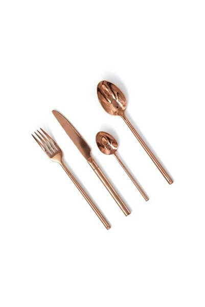 Generic Copper Craft Cutlery Set, Elegant Stainless Steel Flatware Set, 18/10...