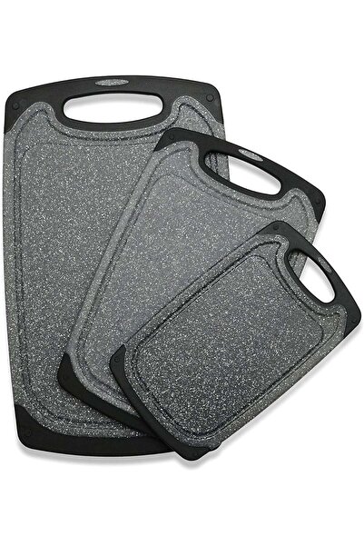 Generic KIMIUP 3‑Piece Plastic Cutting Board Set with Grinding Function, Non‑...